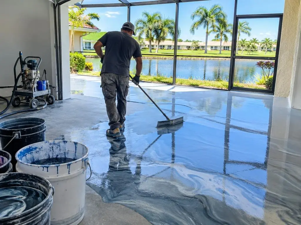 Metallic Epoxy Floors in Lauderhill, FL